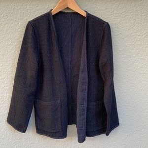 Eileen Fisher XXS organic cotton open front jacket